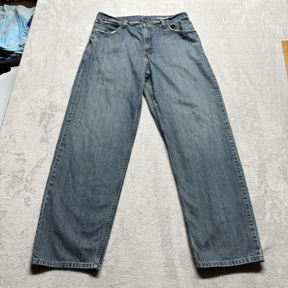 Levi's Silver Tab Silvertab Baggy Fit Jeans Blue Denim Men's 33x34 Vintage Y2K